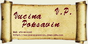 Vucina Popsavin vizit kartica